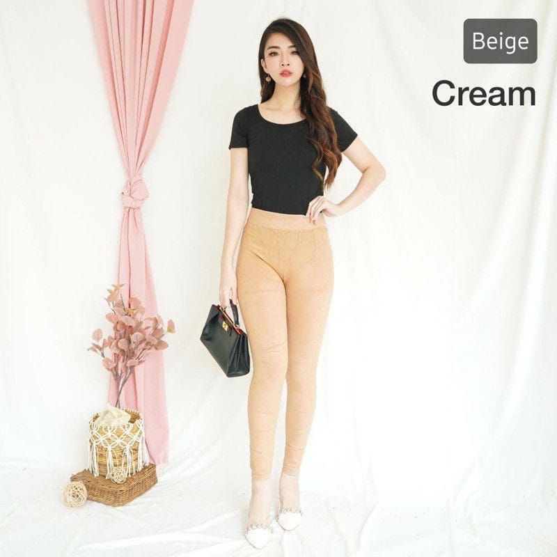 Legging wanita polos import / celana legging wanita polos tebal murah