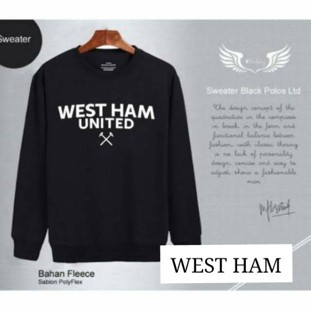 Sweater West Ham United Hitam