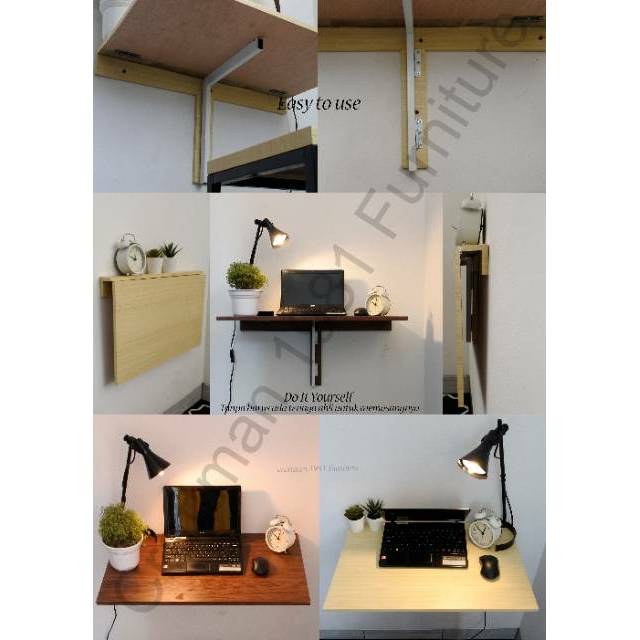  Meja  Belajar Lipat Meja  Laptop  Dinding Tempel  Shopee 