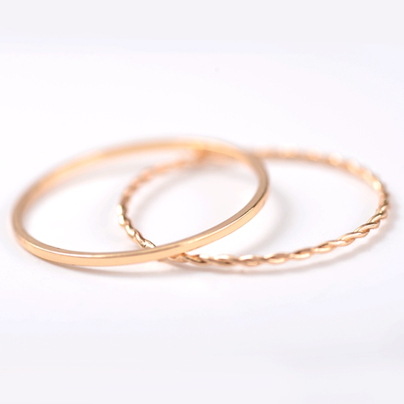 COD❤Cincin Mini Korea Wanita simple elegant fashion cocok untuk pesta formal dan hadiah Tri
