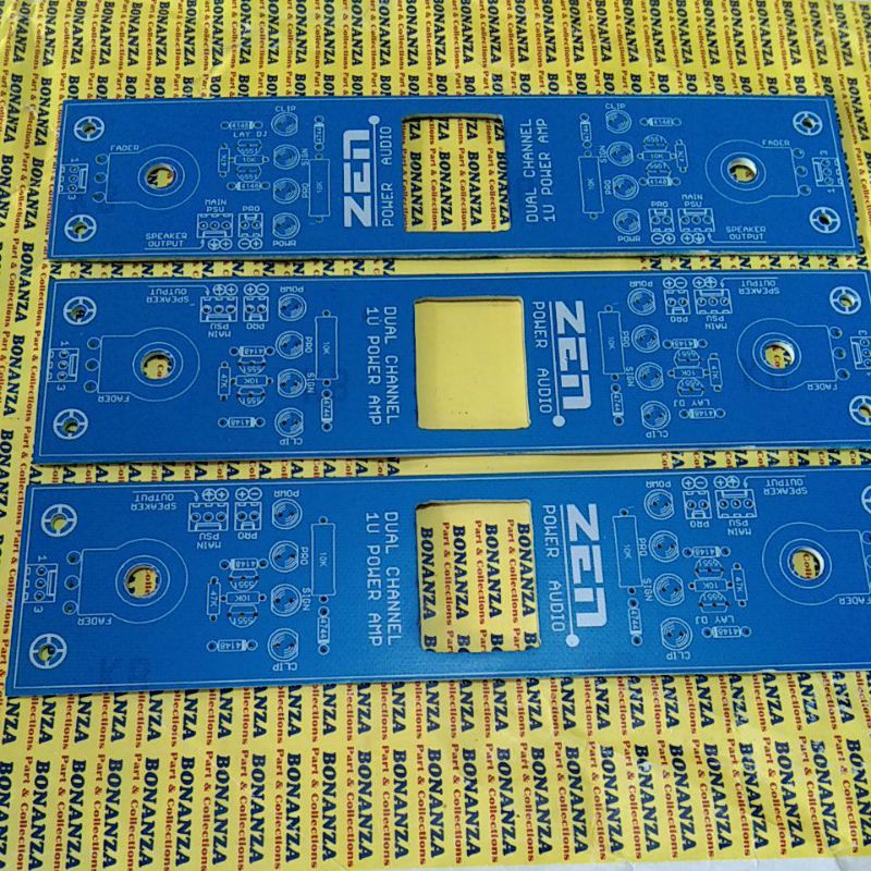 Pcb panel depan bok 1u 1.5u 2channel