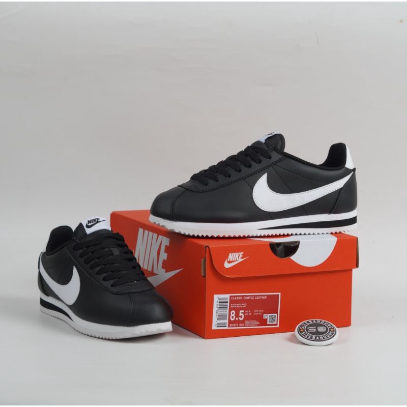 Nike Cortez Classic Leather Black White