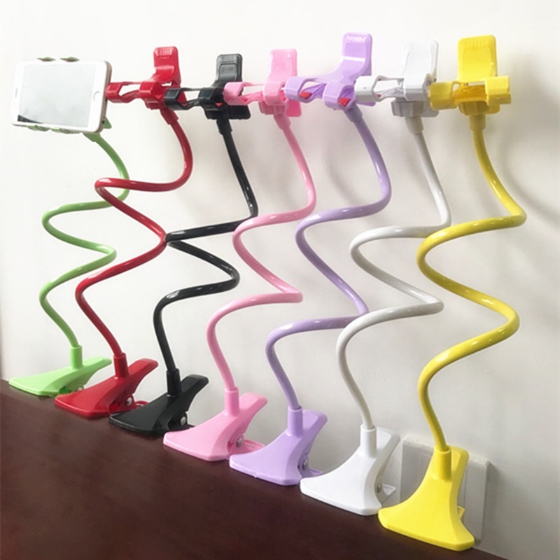 Stand Holder Handphone Universal Flexible Adjustable Dapat Berputar 360 Derajat° Bracket Klip Smartphone Dapat Berputar