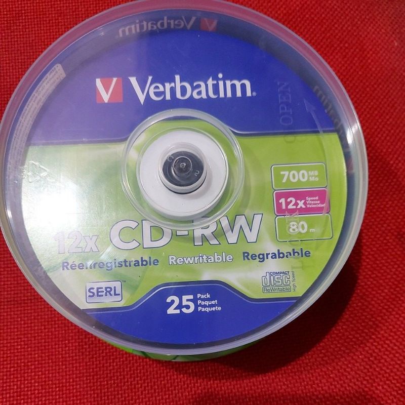 cd -rw verbatim( isi 25 pcs)