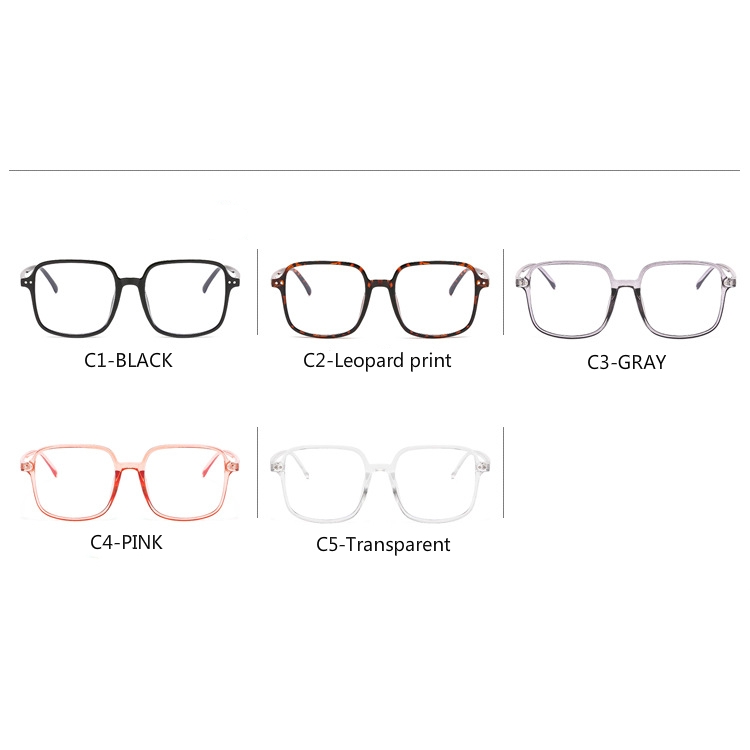 Fashion metal hinge square ins Korean men and women glasses