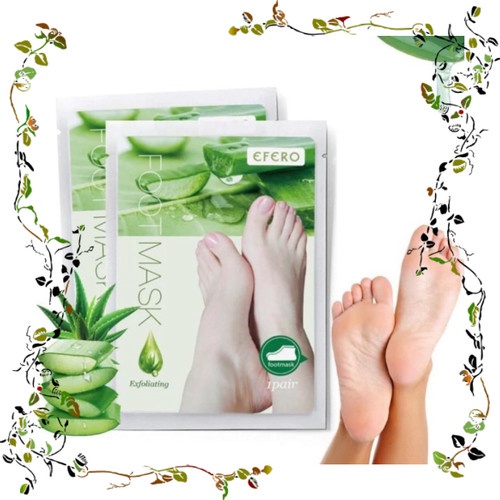 Efero exfoliating foot mask masker kaki