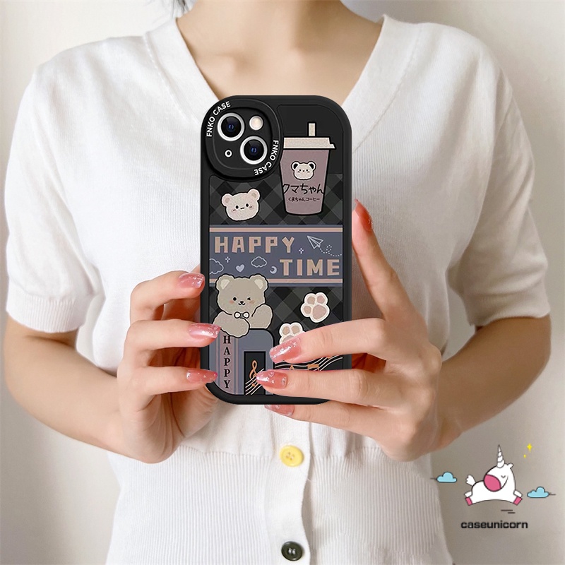 Casing Kartun Xiaomi Redmi 9T 12C A1 9 9A 10k40s 10C 9C NFC POCO F4 X3 Pro M3 X3 NFC Redmi Note10 8 9 9s 10s 11 11s Pro 10pro Max Lucu Kreatif Air Mata Susu Lovely Bear Lembut Sarung