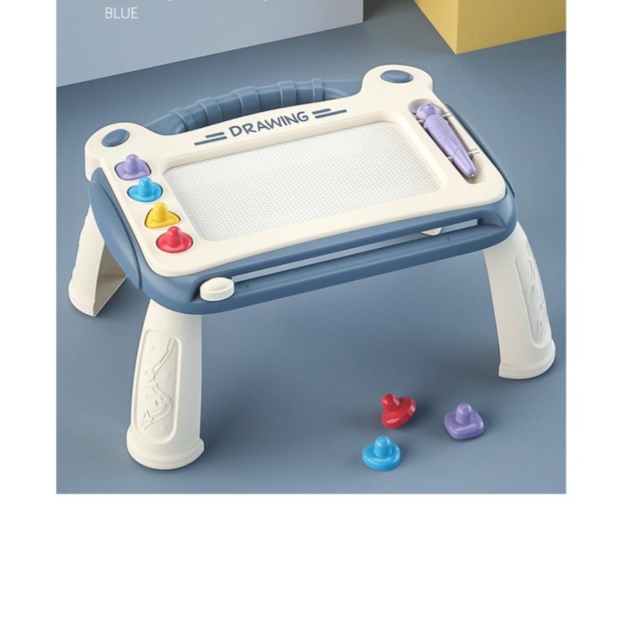 MAINAN EDUKASI MEJA MENGGAMBAR MINI DRAWING COLORFUL MAGNETIC PAINTING TABLE PORTABLE