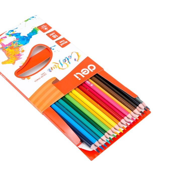 

Cantik Pensil Warna Deli Colorun 18 Warna Panjang - Ec00110 Terbatas