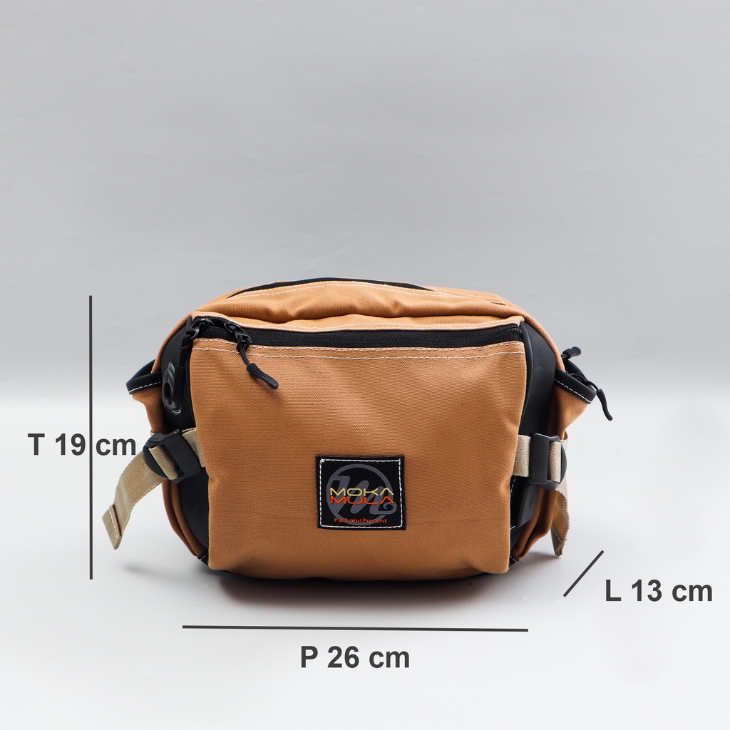 Tas Selempang Waterproof Bahan Kanvas Premium - Cavell Mokamula