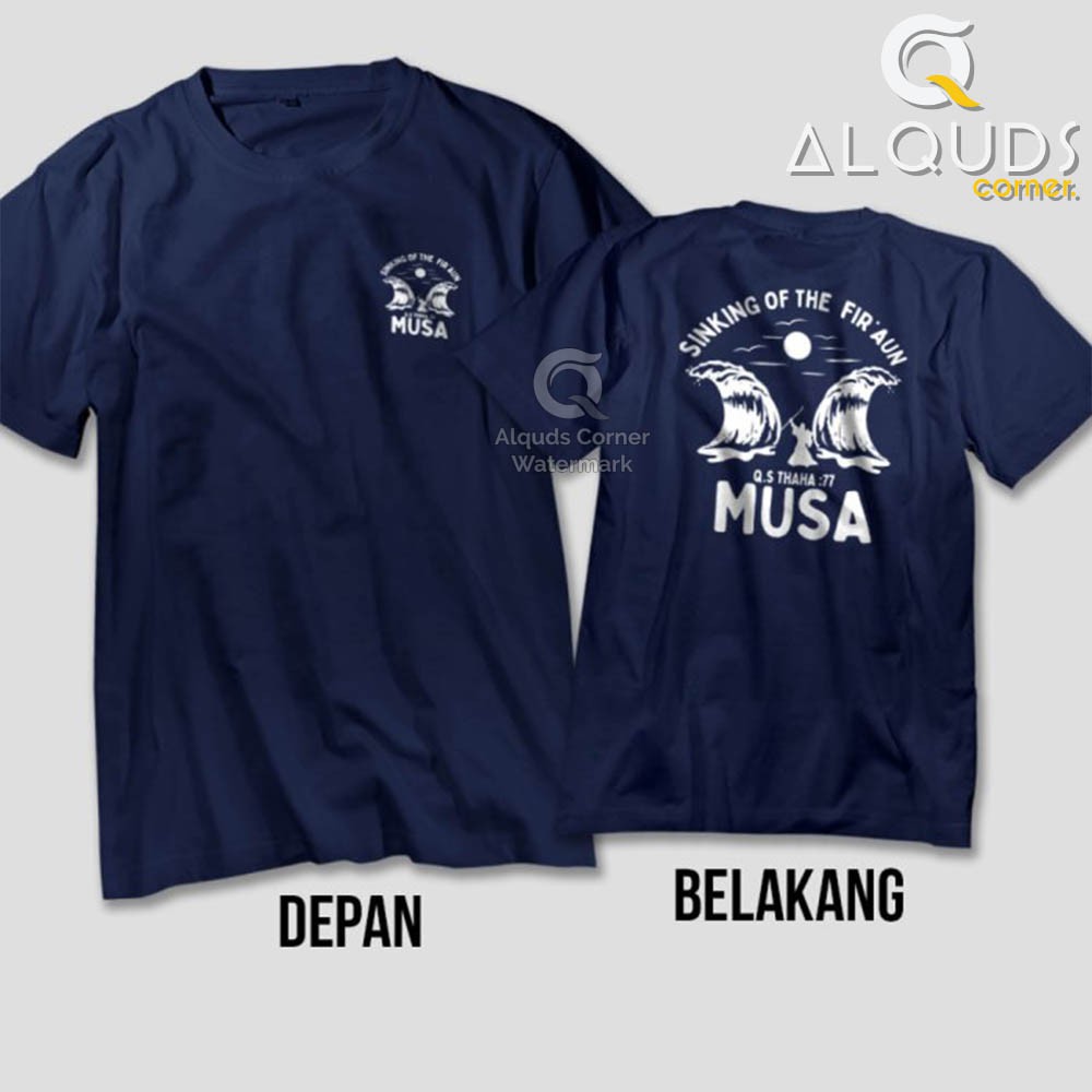 Kaos Dakwah Islami PROPHET MUSA SINKING OF THE FIRAUN / Baju Distro Santri Muslim Nabi Prophet /5609-6