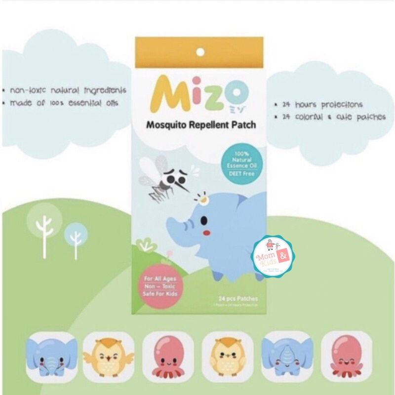 Mizo Mosquito Repellent Sticker Patch 24 pcs | Stiker Anti Nyamuk