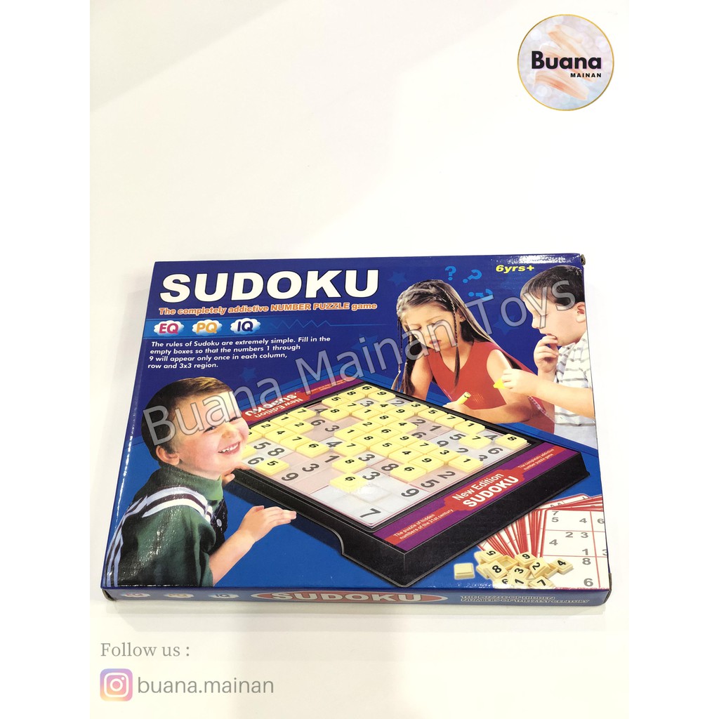 MAINAN EDUKASI ANAK PUZZLE GAME SUDOKU TEKA TEKI ANGKA BELAJAR BERHITUNG