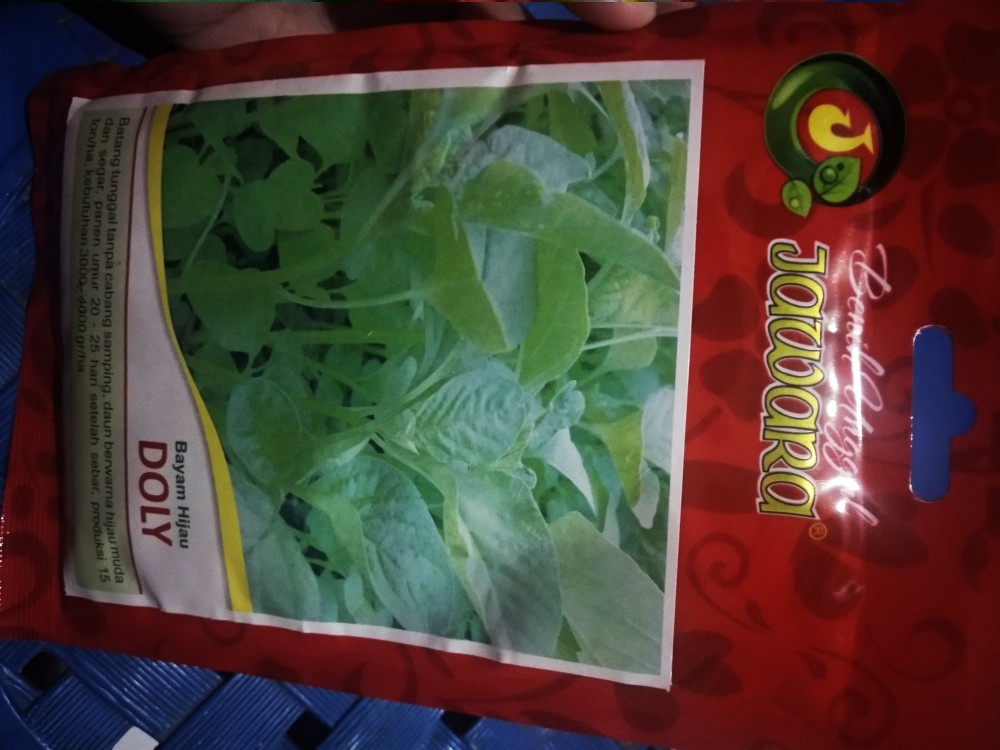 Isi 100 Gram Bibit Bayam Hijau Doly | Benih Bayam | Bibit Sayuran | Bibit Unggul Jawara
