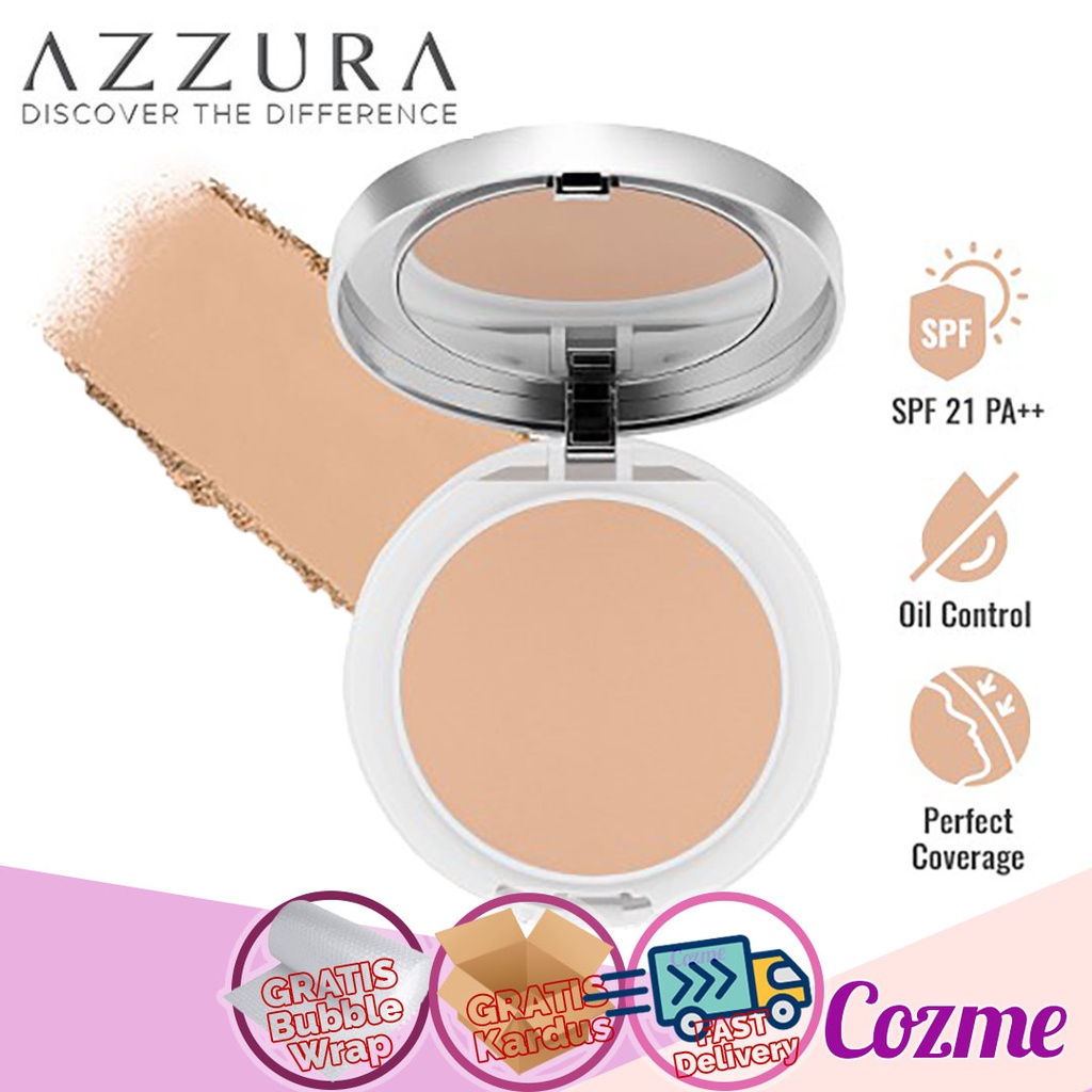 AZZURA TWO WAY CAKE All Day Matte Finish Bedak Foundation SPF 21