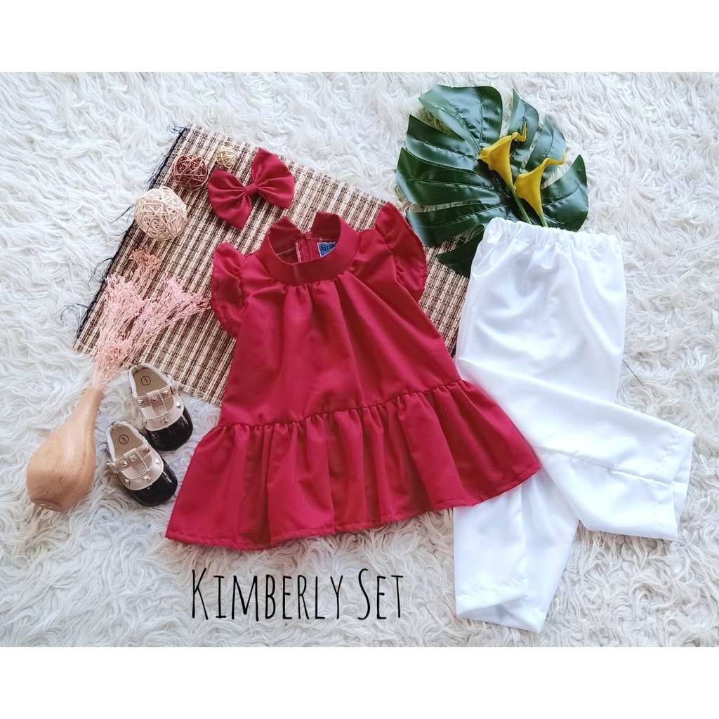 SETELAN BAJU ANAK/SETELAN ANAK CANTIK/BAJU ANAK CANTIK UNIK LUCU KIMBERLY SET