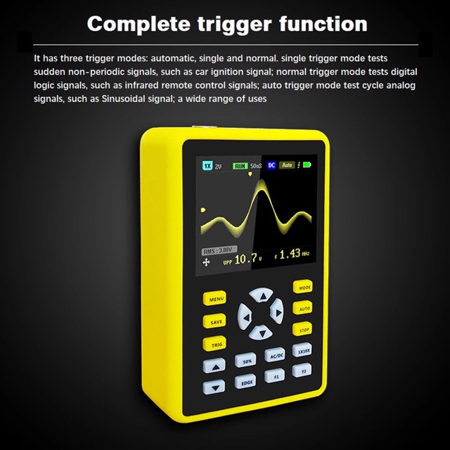 5012-H Digital Mini Oscilloscope 100Mhz Bandwith 500MS/s 2.4LCD