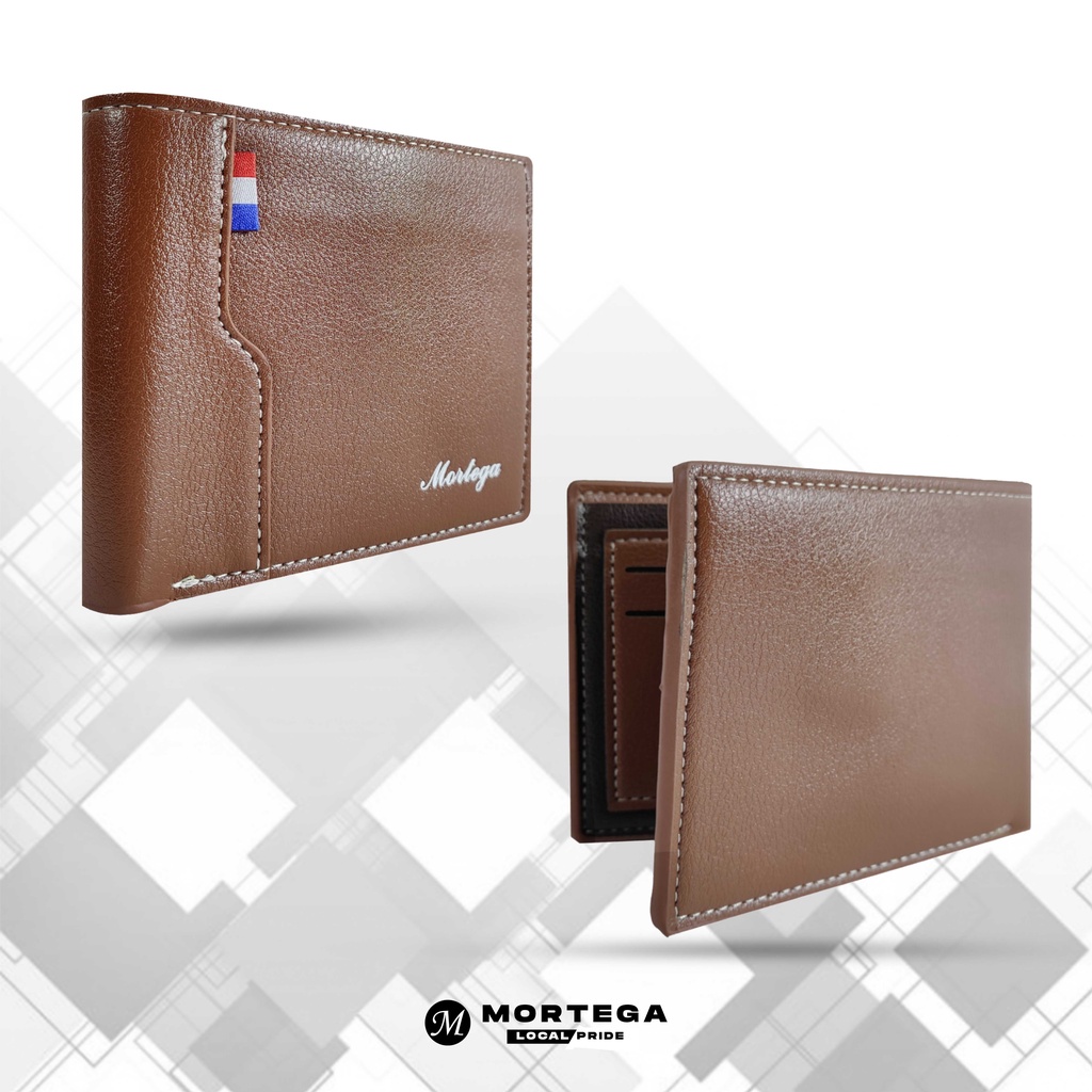 Dompet Lipat Pria Mortega Casual Wallet - Dompet Original Mortega Kulit Sintetis - Leather Wallet - dompet cowok