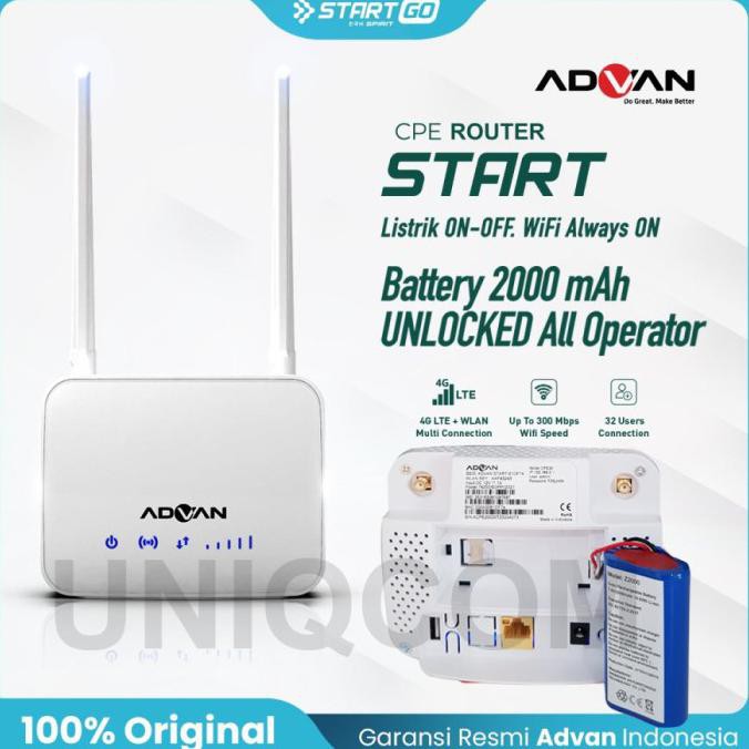 Telkomsel Orbit Start Advan Cpe 4G Router Wifi Unlocked Free 50Gb - Tanpa Perdana Cisiimart
