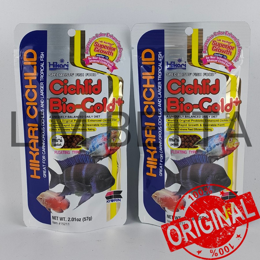 HIKARI CICHLID BIO GOLD MINI 57 GRAM / PELET LOUHAN