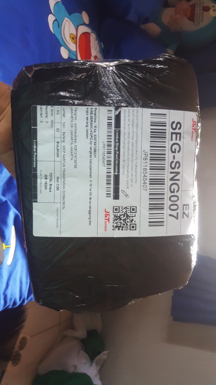 Grip Kartun Transparan Doraemon