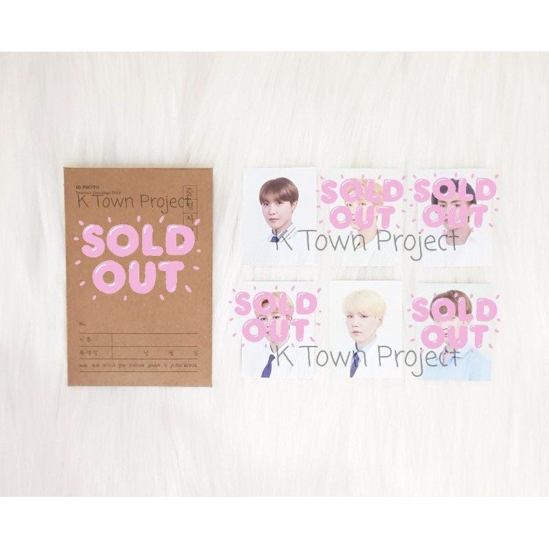 [READY - CLEARANCE SALE] BTS 2018 SEASONS GREETINGS ID PHOTO STAMP STICKER JUNGKOOK TAEHYUNG JIMIN S