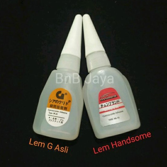 

Lem G ASLI dan Lem Handsome Glue u/Kayu, Besi, Karet, Plastik - Per Pcs