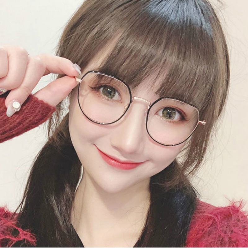 Kacamata Komputer Anti Radiasi Bahan Metal Jelly Transparan Gaya Korea Untuk Unisex