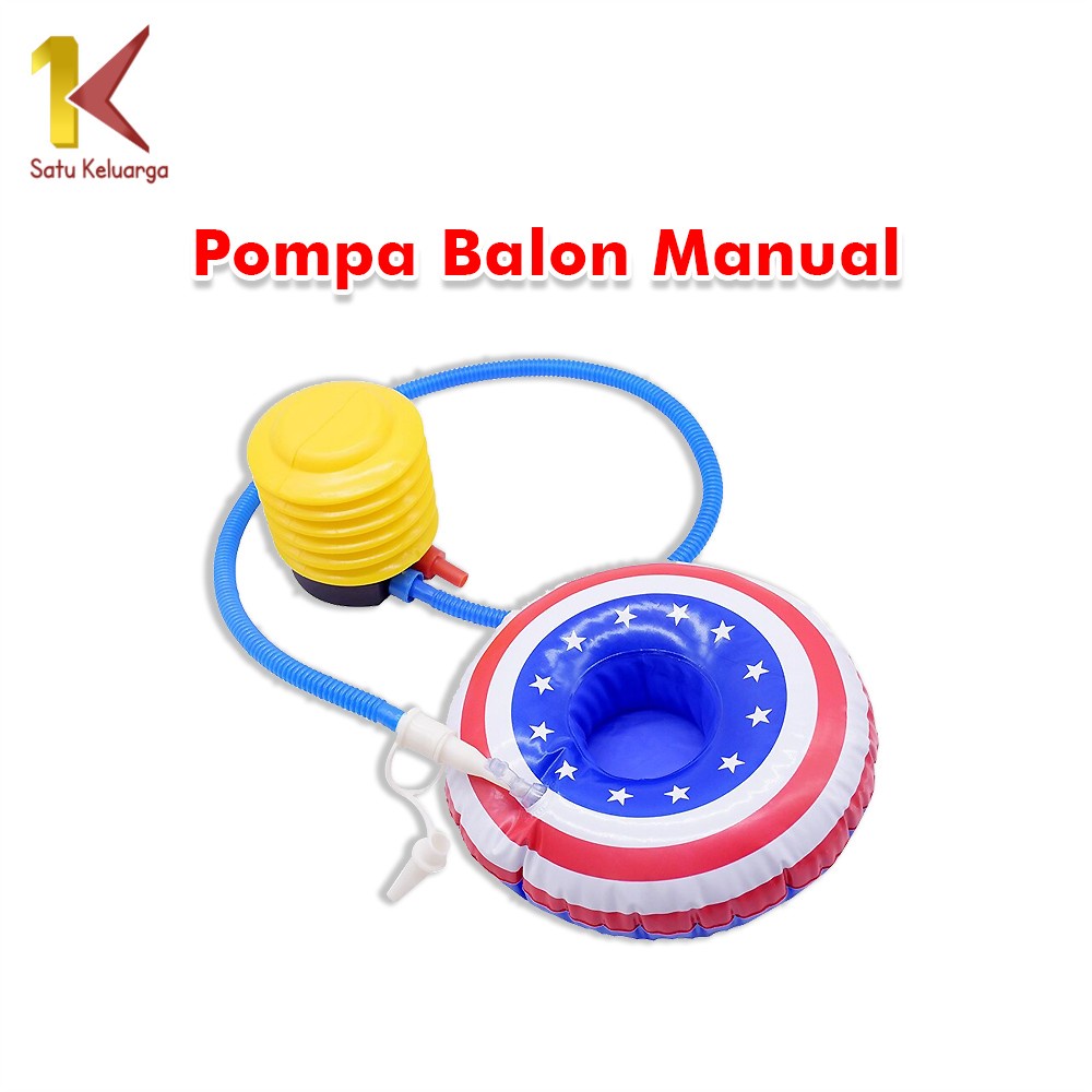 Satu Keluarga Pompa Angin M9 Pompa Injak Manual Air Pump Untuk Kolam Renang Karet Anak | Kasur Angin