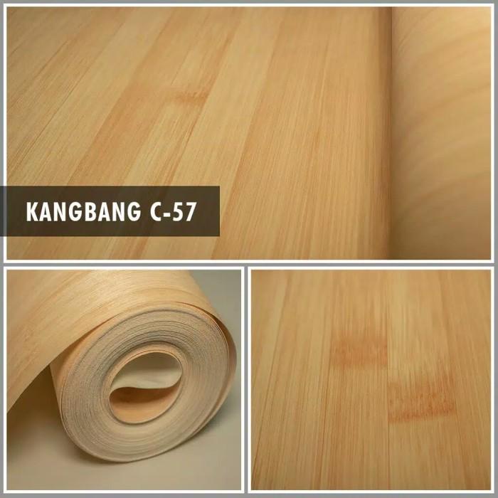 Wallpaper Wallpaper Vinyl Dingding Motif Kayu Bertekstur Premium