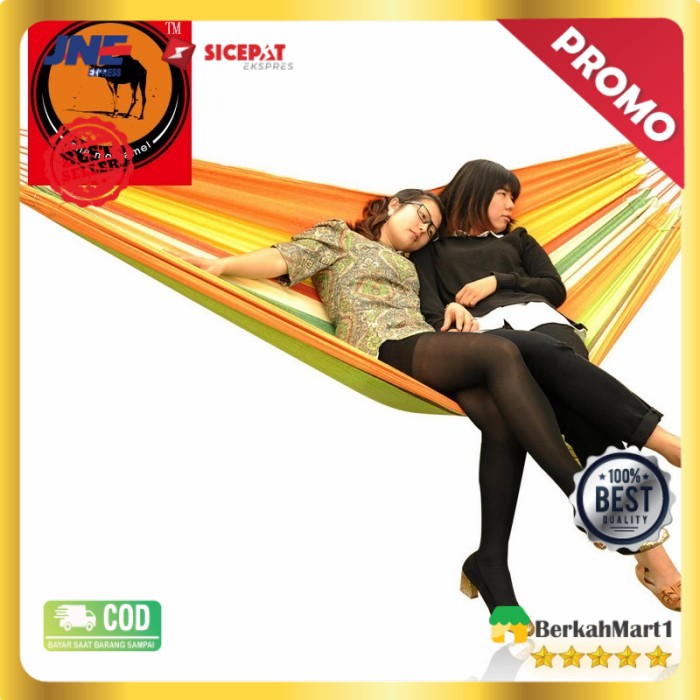 Double Thick Ayunan Canvas Hammock / Tempat Tidur Gantungan Di Pohon