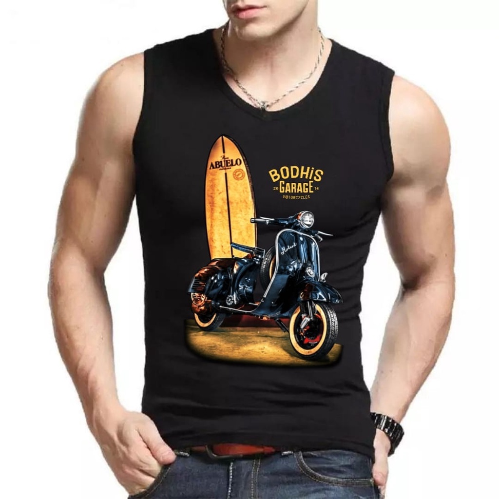 POLILE781 / SINGLET BODHIS VESPA / singlet kaos / fashion cowok / terlaris / terbaru