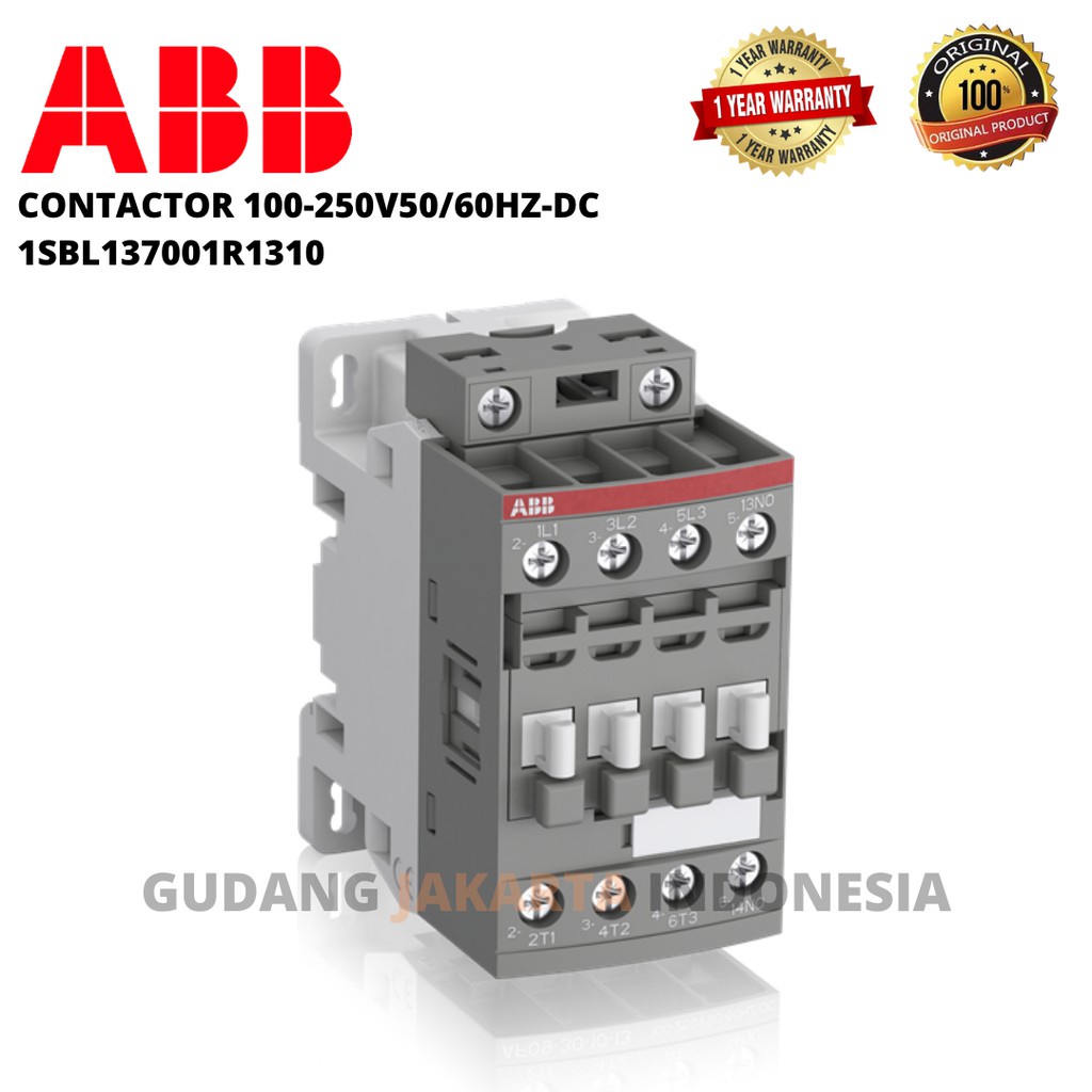 ABB AF09-30-10-13 100-250V50/60HZ-DC Contactor 1SBL137001R1310