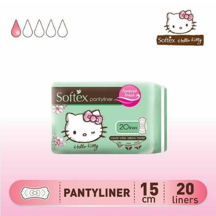 Softex Hello Kitty Pantyliner 20 Pads