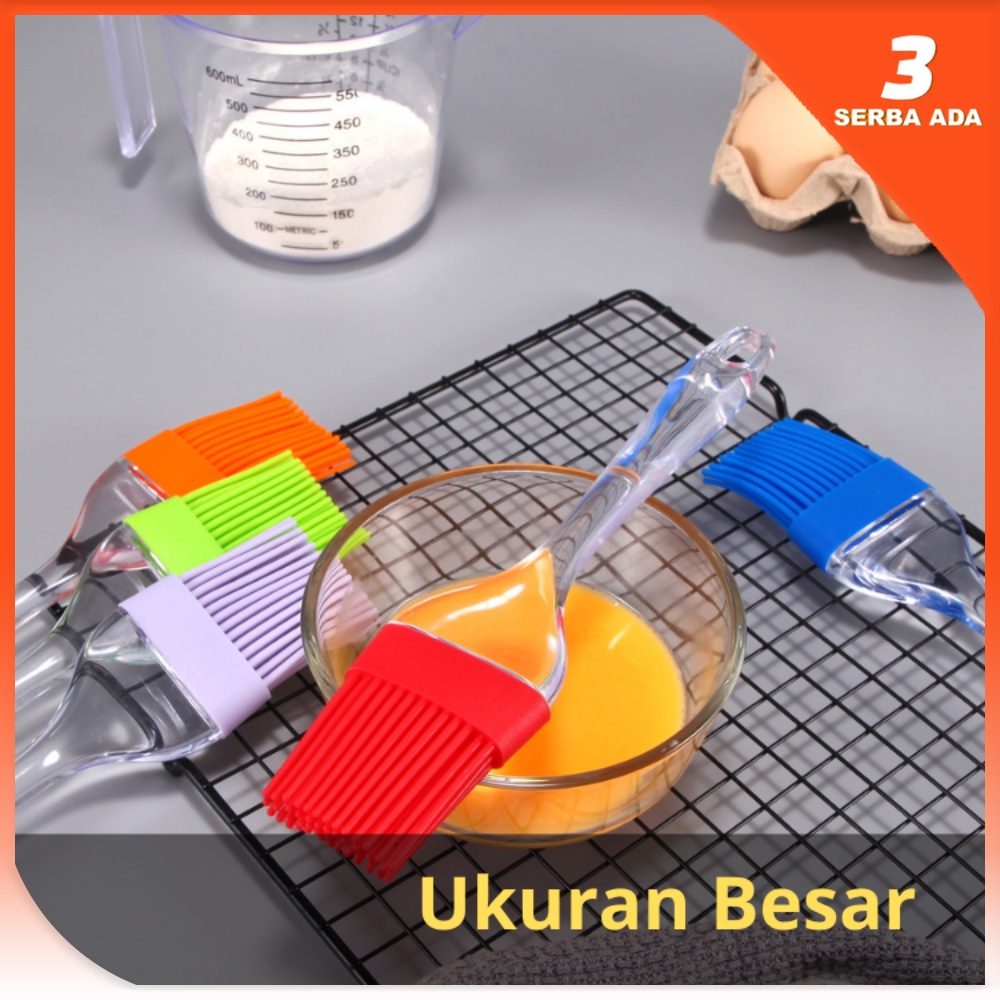 Kuas Roti Ukuran Besar / Kuas Kue / Kuas Mentega / Kuas Untuk Masak / Kuas Silikon Tahan Panas