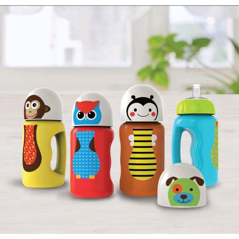 lov me❤ Baby Safe Bottle Silicone Spout 300ml BPA FREE- Sippy cup - Training Cup- bukan dot bayi sk005