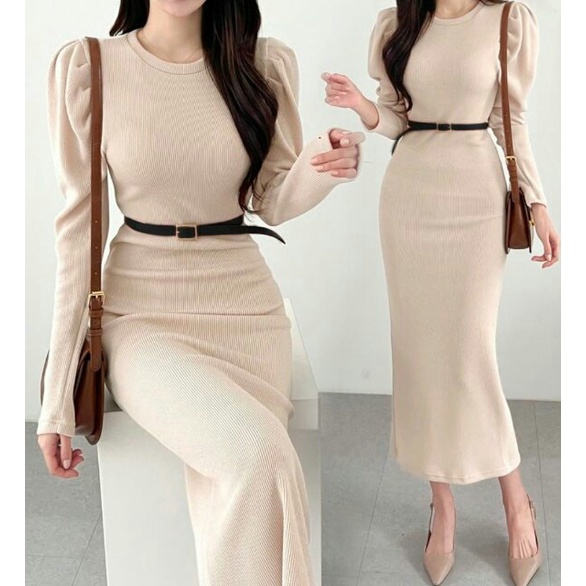 Dress Koyasi - Dress Lengan Panjang Perempuan - LongDress Wanita Terbaru - Casual Dress - Pakaian Wanita