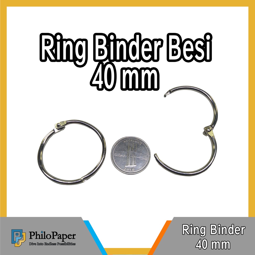 

ATK ~ Ring Binder Besi 40 mm / Ring Mekanik Buka Tutup