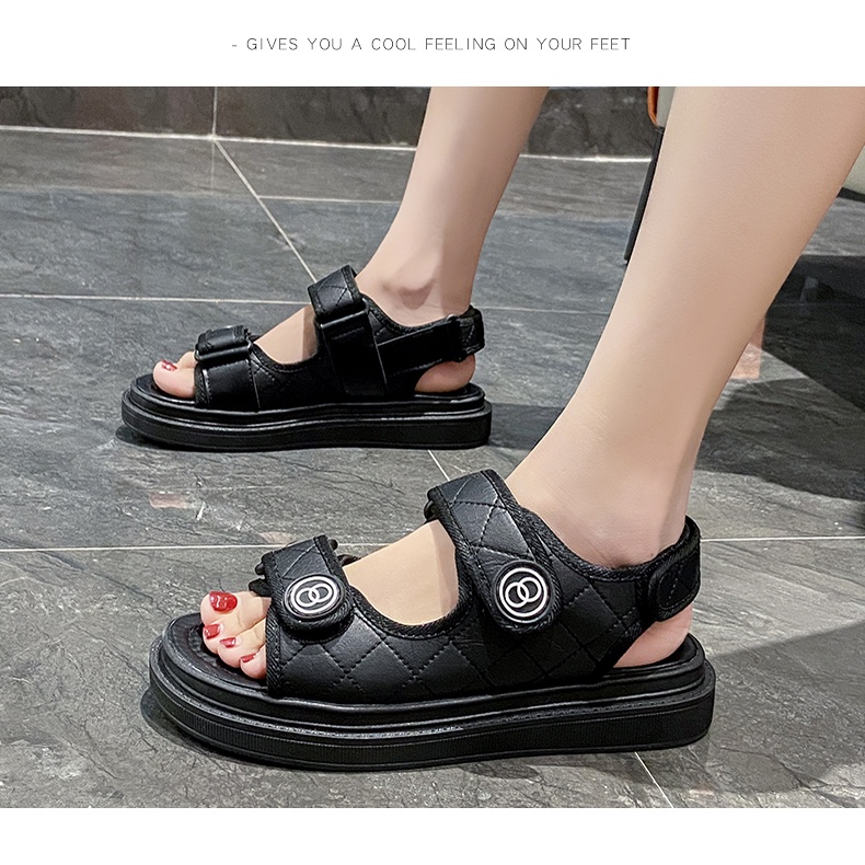 Zealo.Shoes 151 Sandal Wanita Sandal Gunung Sandal Import Premium Quality Casual Santai Sandal Wedges Tali Fashion Wanita Import - Sandal Anti Slip / Sandal Anti Licin