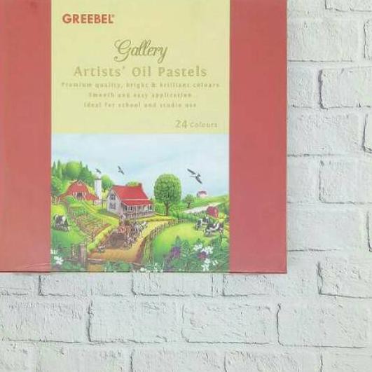 

м₦Paling Murah!тм Crayon : oil pastel 24 warna Greebel Artist тρ