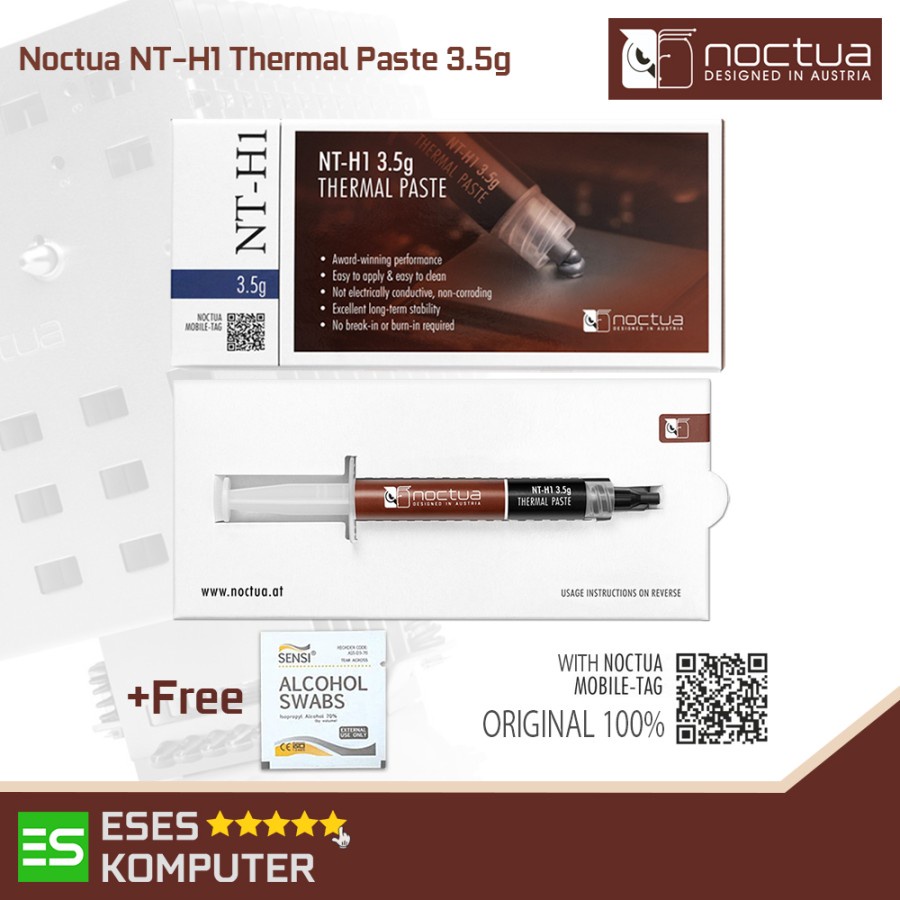 Thermal Paste Noctua NT-H1 3.5 Gram / 3.5Gr - Premium Thermal Compound