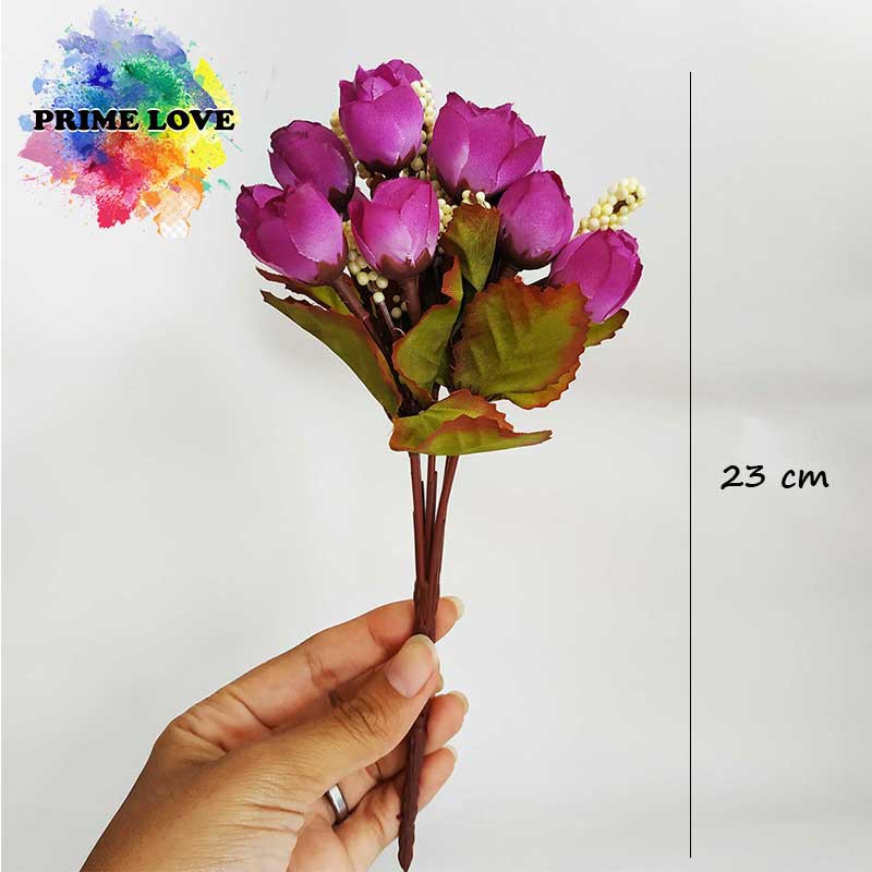 Bunga Artificial Bunga Plastik Tulip utk Dekorasi Hiasan dan Buket Wedding - AF09-3