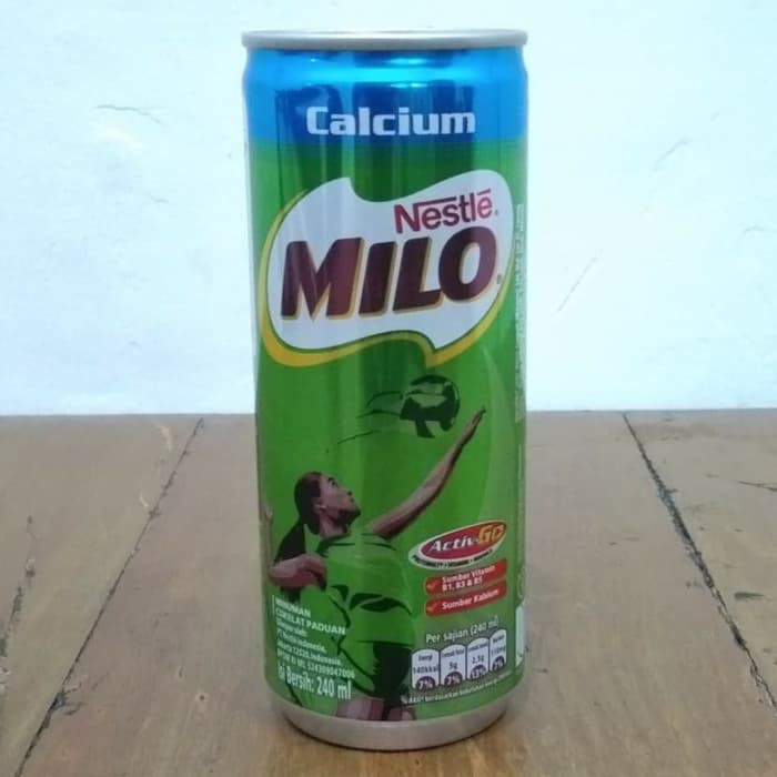 Susu Milo Kaleng Coklat ACTIVE GO HIGH CALCIUM - 240 ml (1 dus isi 24 can)