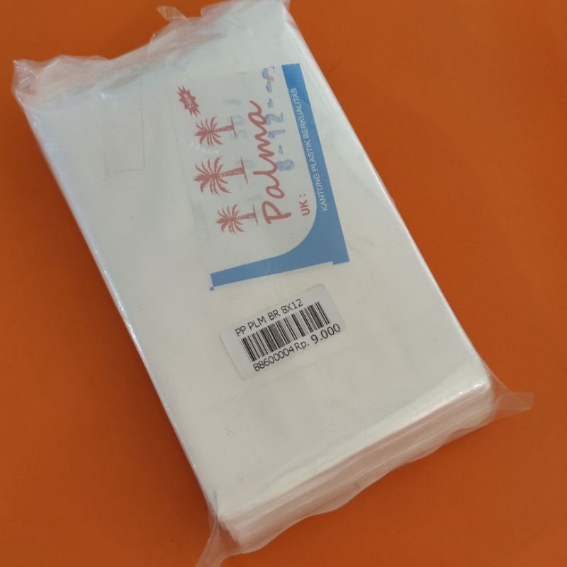 PLASTIK PP BENING PALMA 8X12 CM TRANSPARAN 8 X 12 CM