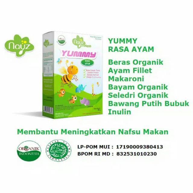 Nayz Bubur Beras Organik Tematik kotak 275 gr nays