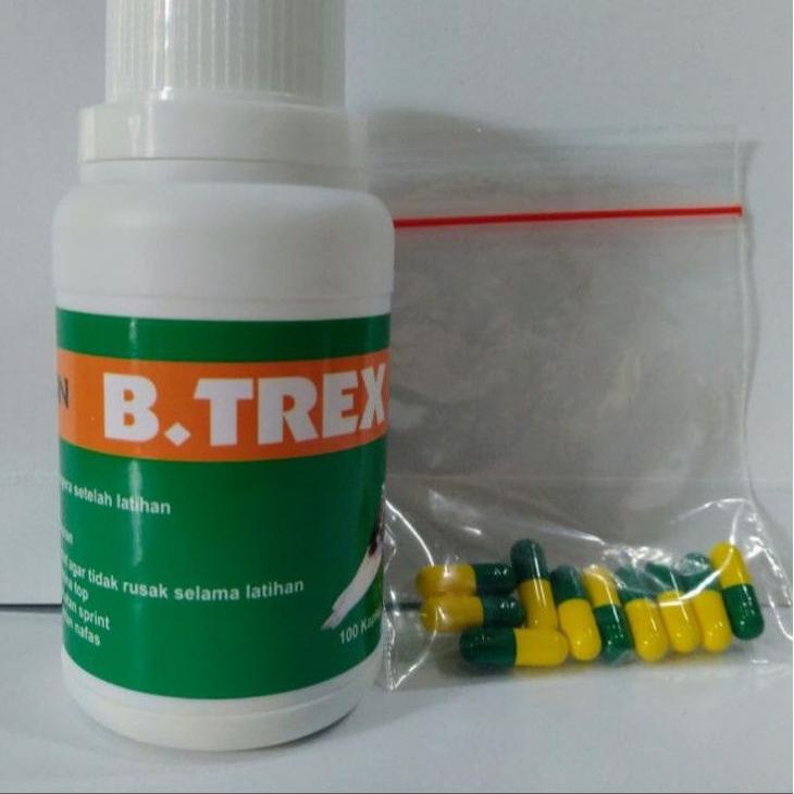 Harga Spesial.. jamu merpati  B Trex baron suplemen merpati-doping merpati (Ecer isi  10 capsul )