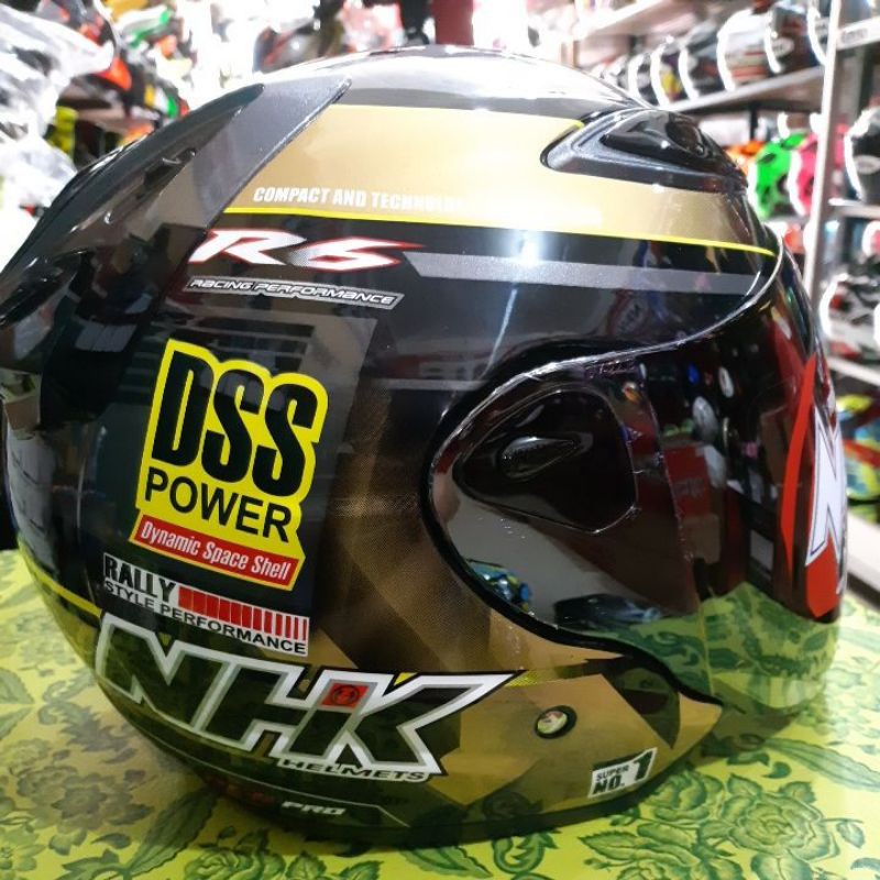HELM NHK R6 REALLY DSS POWER BLACK GOLD