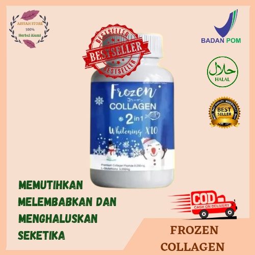 Frozen collagen 2 in 1 whitening x10/frozen collagen kapsul/frozen collagen thailand ori bpom