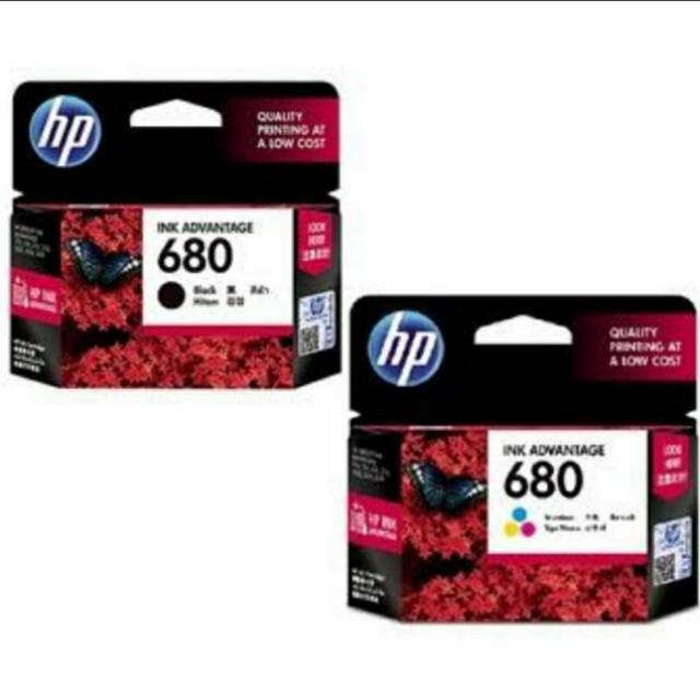 Tinta HP 680 Black / 680 Color HP680 HP680B / HP680C Original Ink Advantage Cartridge