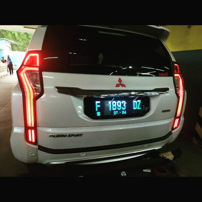 dudukan plat nomor mobil lampu mobil pajero
